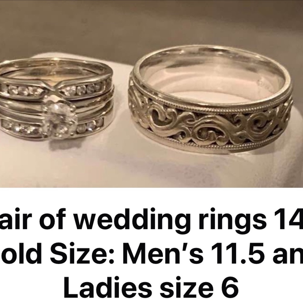 Wedding Rings Set - Picture 1 of 1